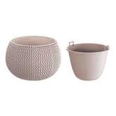 Prosperplast Spolfy Bowl Planter 29x29x19.5cm - Mocca